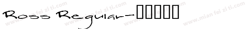 Ross Regular字体转换